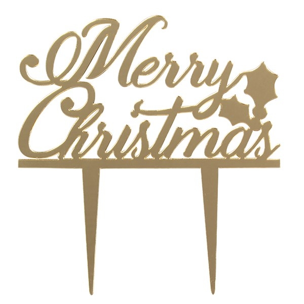 Cake Topper - Merry Christmas